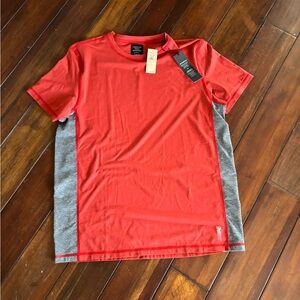American Eagle Red and Gray Athletic T-Shirt